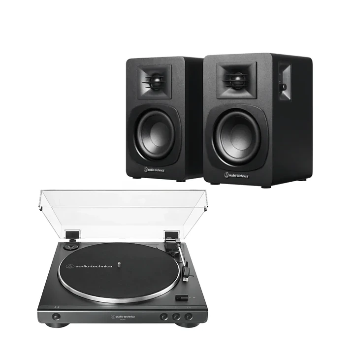 Pack Tornamesa AT-LP60X + Parlantes AT-SP3X - Sistema Completo 1