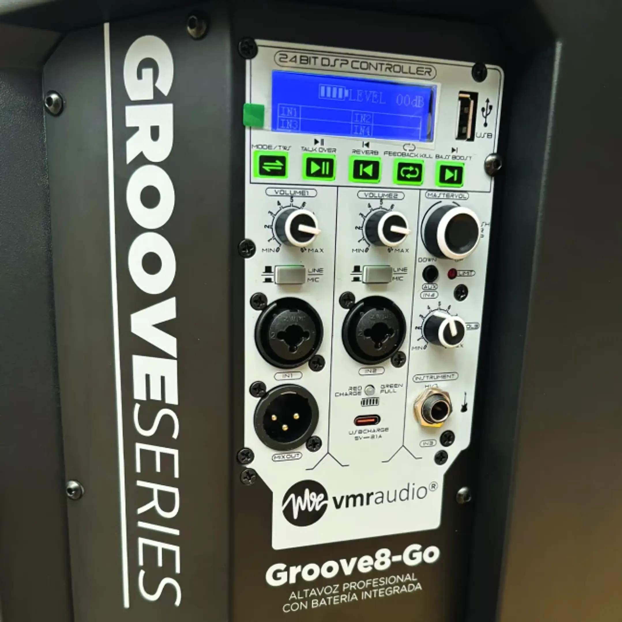 Parlante portátil con bluetooth Vmr Groove 8 GO 3