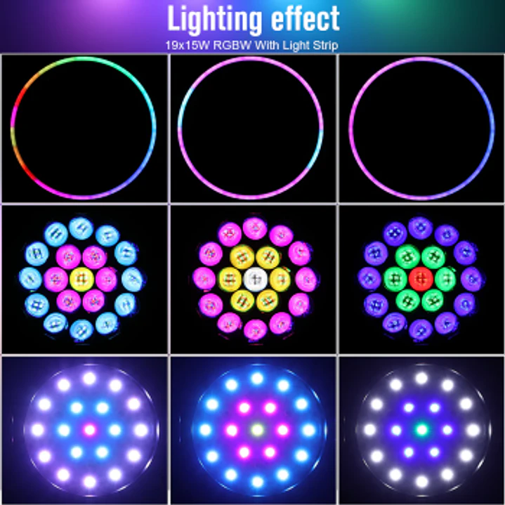 KIT X4 LED 19x15W WASH 2