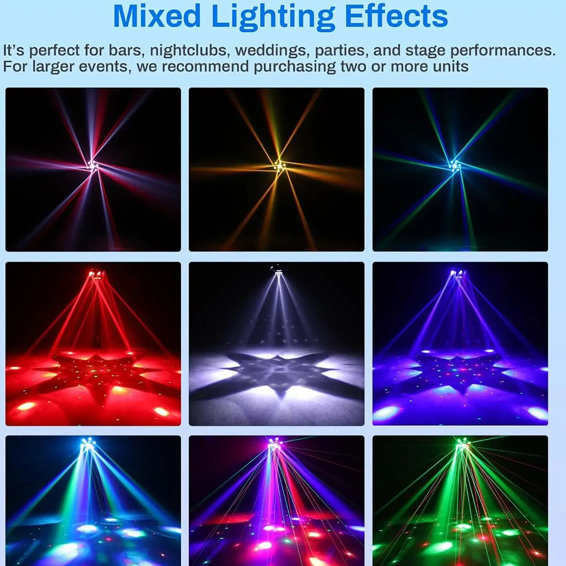 Cabeza Móvil Pulpo Rgb Luz Láser Gobo Beam Laser 180w 3