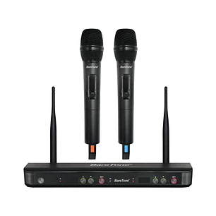 MICROFONO INALAMBRICO BARETONE UHF DOBLE