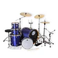 Set de batería acústica PowerDrums 5 piezas azul incluye platillos - Miniatura 2