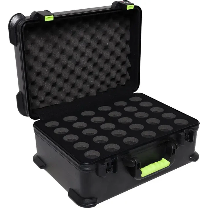 GATOR ESTUCHE PARA 30 MICRÓFONOS CON CABLE TSA SH-MICCASE30 1