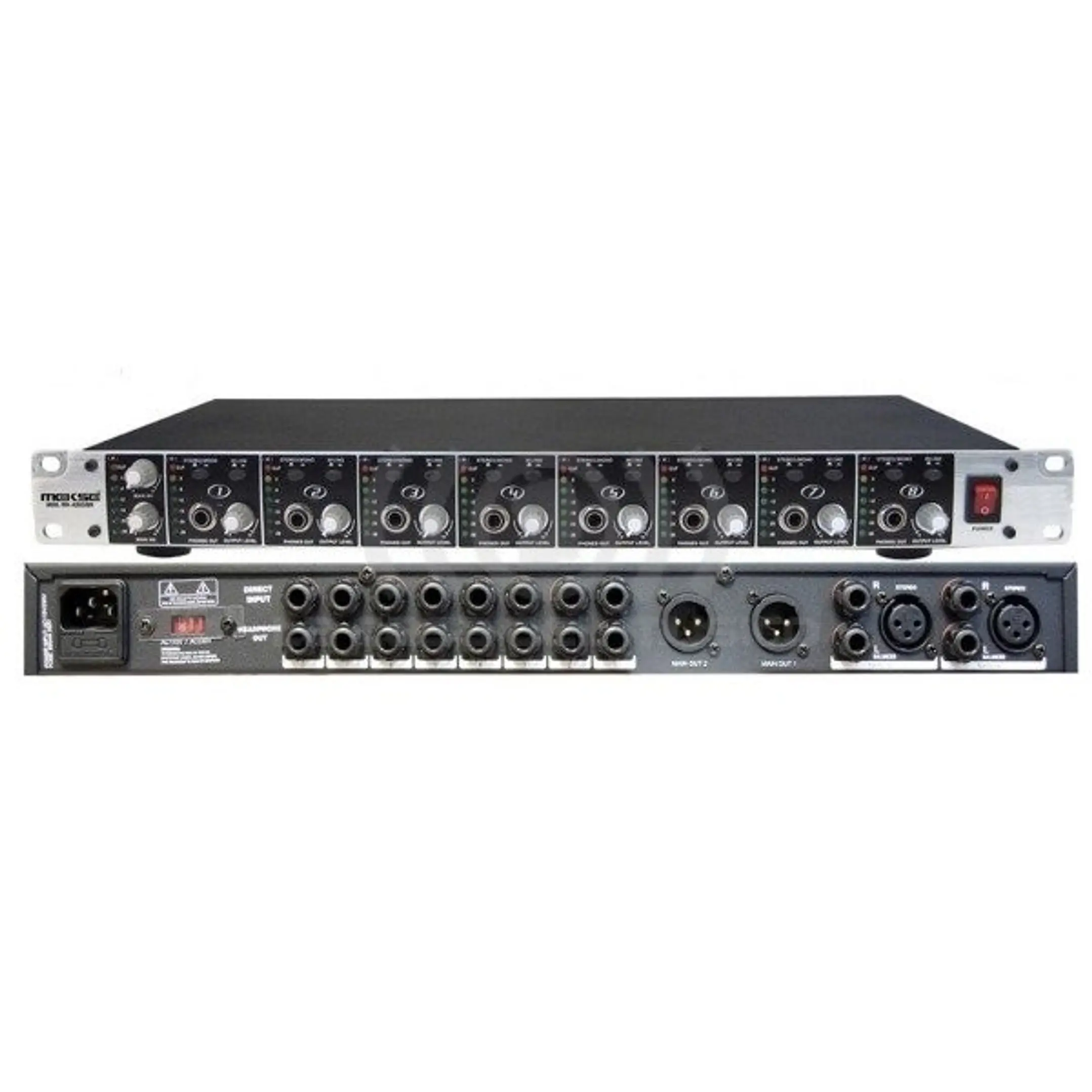 Amplificador de Audífonos 8 Canales MK-A503/8H 1