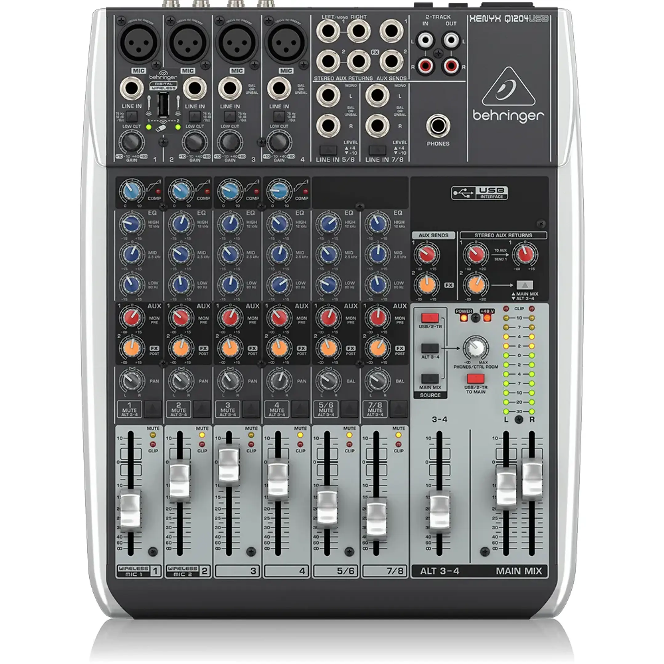 Mixer Con USB Behringer XENYX Q1204USB 2