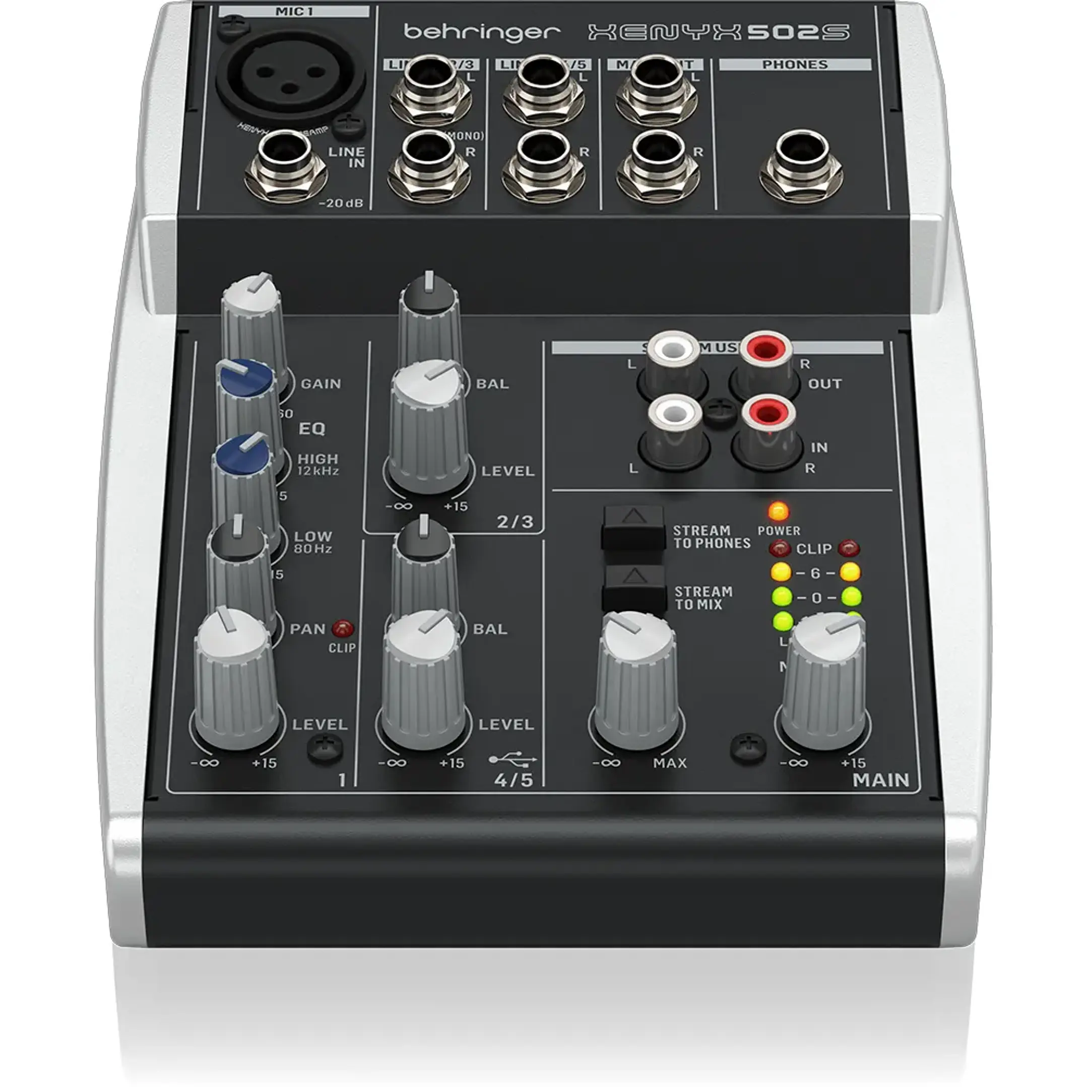 Mixer Con USB Behringer XENYX 502S 1
