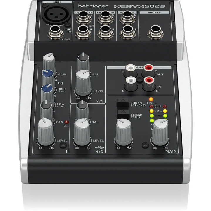 Mixer Con USB Behringer XENYX 502S 1
