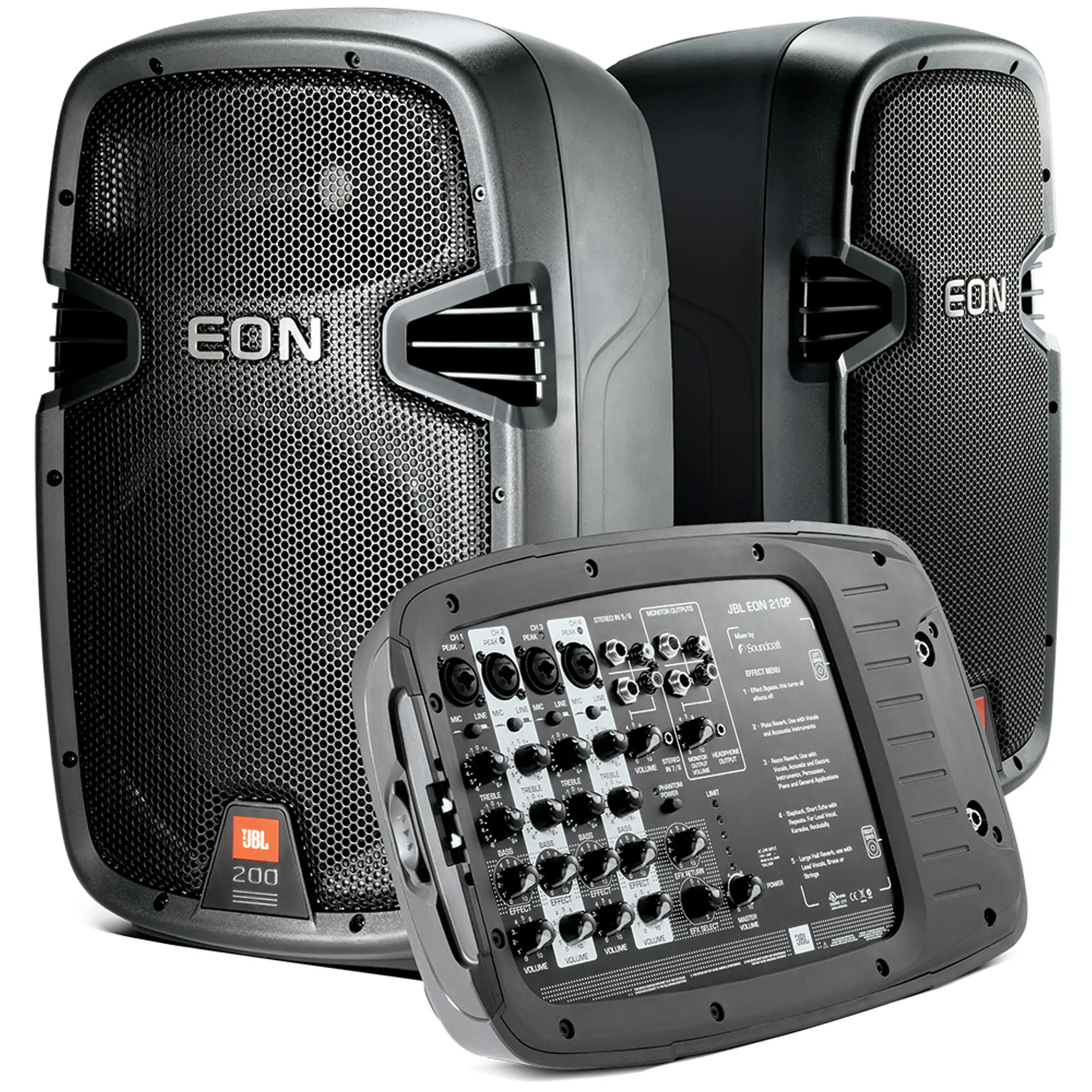 sistema de audio portatil jbl eon 210p 1