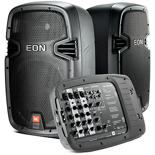 sistema de audio portatil jbl eon 210p
