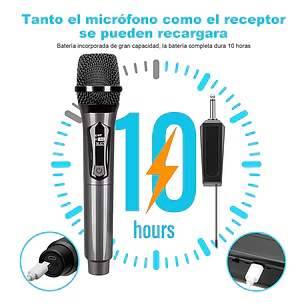microfono doble uhf 20m