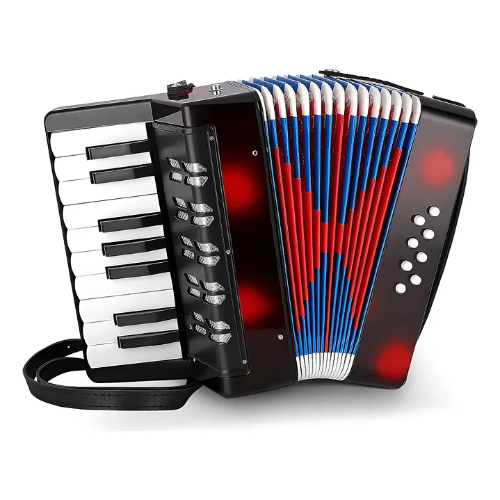 Acordeon Infantil Grande 17 Teclas Con 8 Botones De Bajo 1