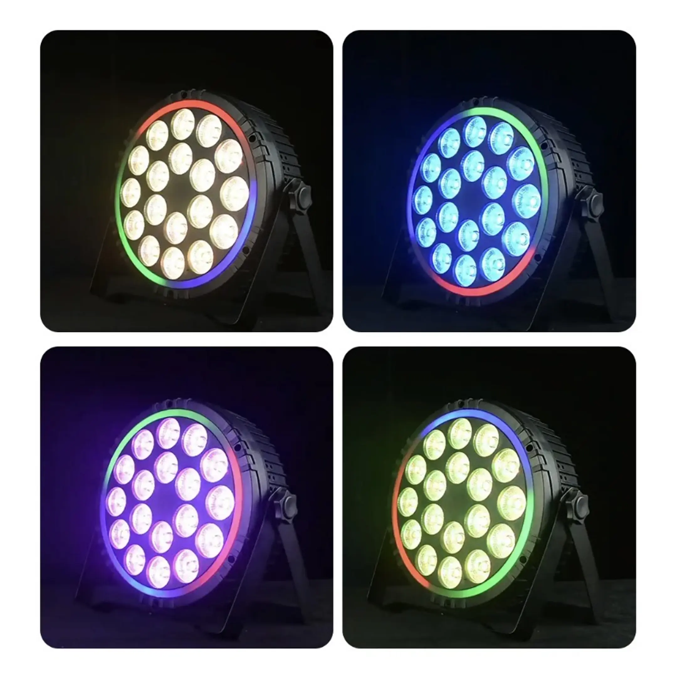 Foco Par Led 18x12 Led Ring RGBW 4 EN 1 2