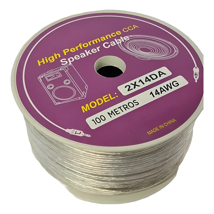 Cable de Parlante 2x14 transparente 100mts 1