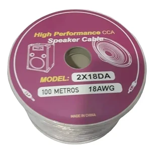 Cable de Parlante 2x18 transparente 100mts