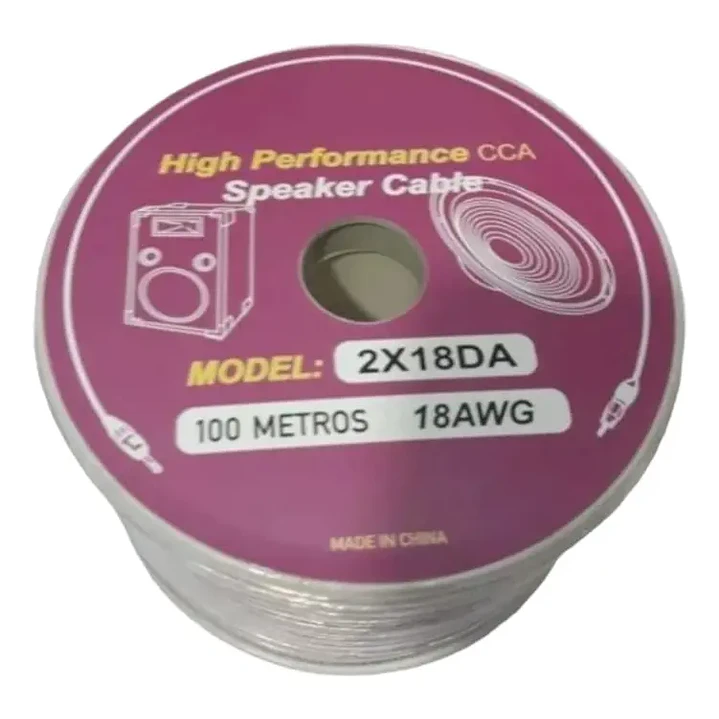 Cable de Parlante 2x18 transparente 100mts 1