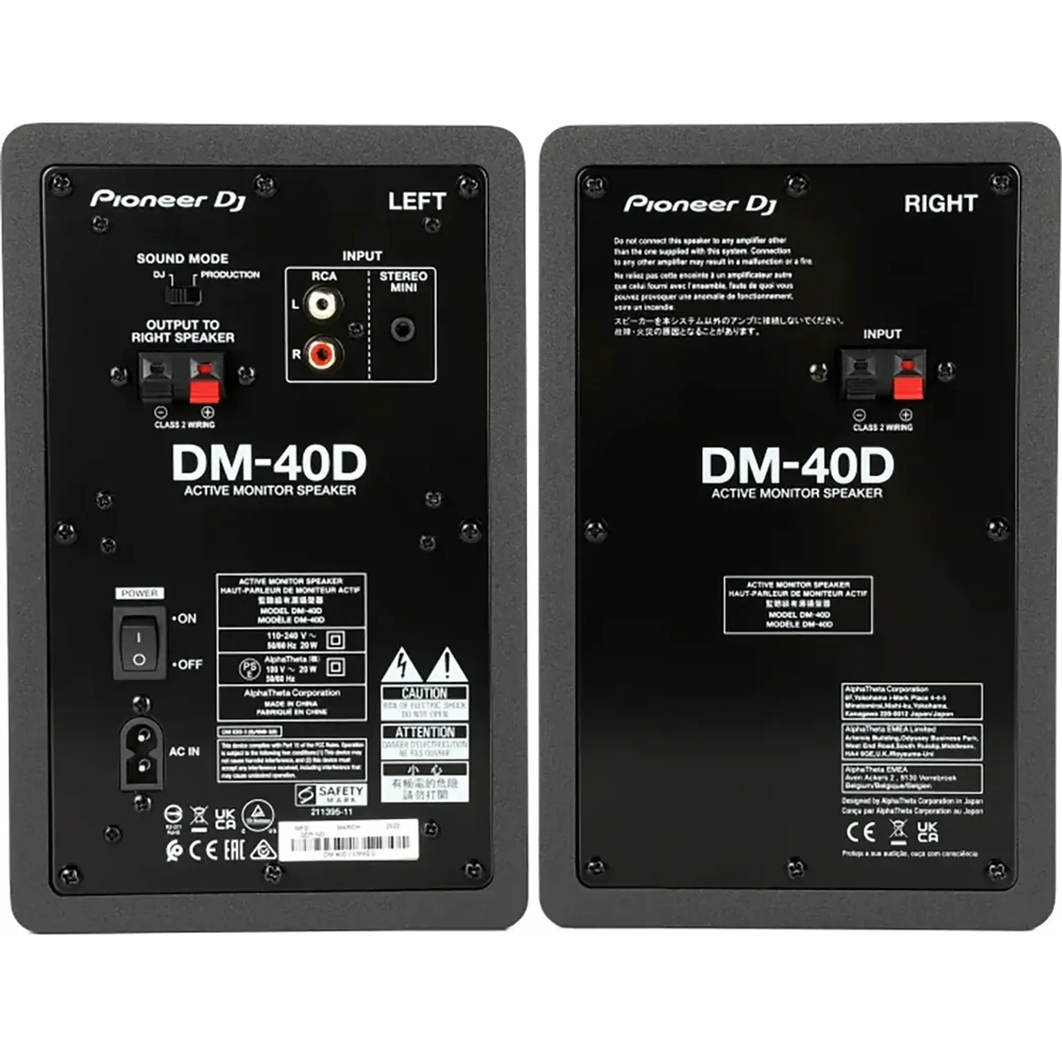 Monitores De Estudio Activo Pioneer DJ DM-40D 2