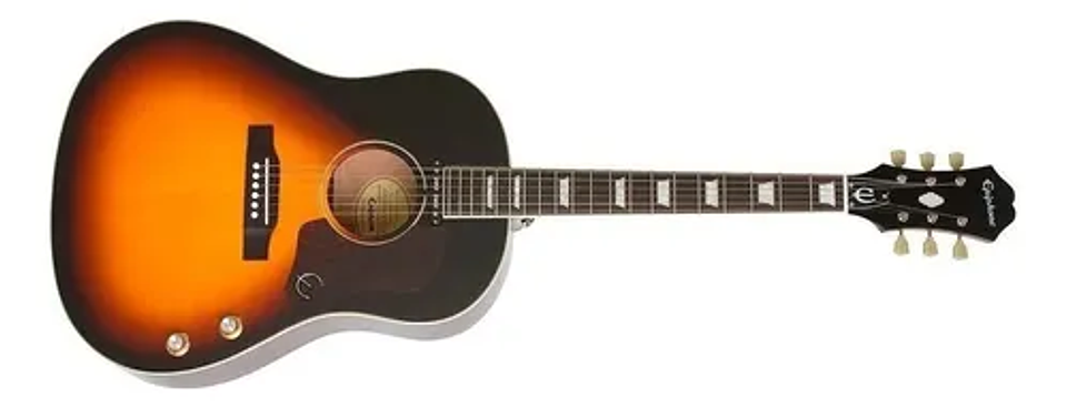 Guitarra Electroacústica Epiphone EJ-160E Edición Limitada Vintage sunburst 2
