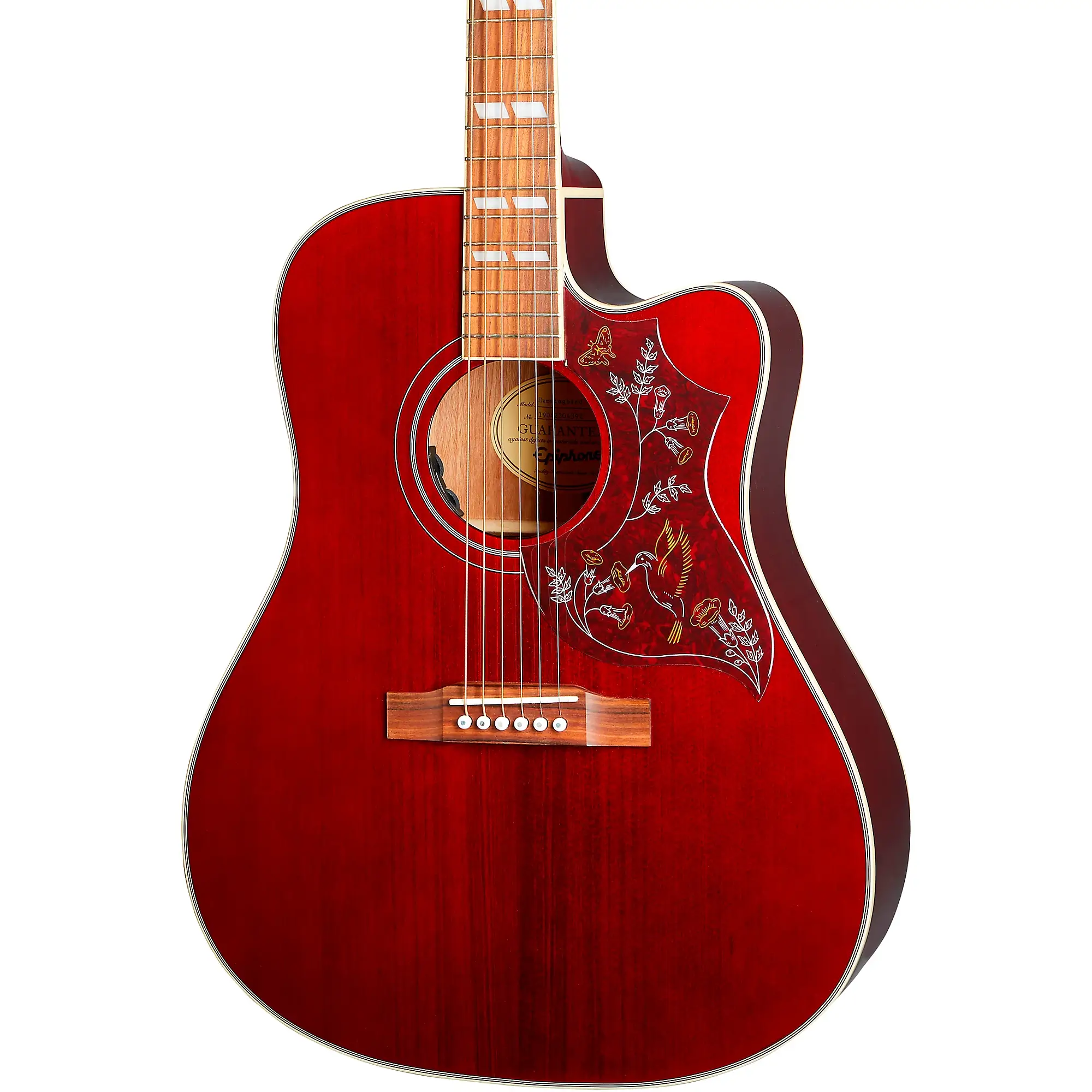 Guitarra electroacústica Epiphone Pro Hummingbird EC Studio Cherry
