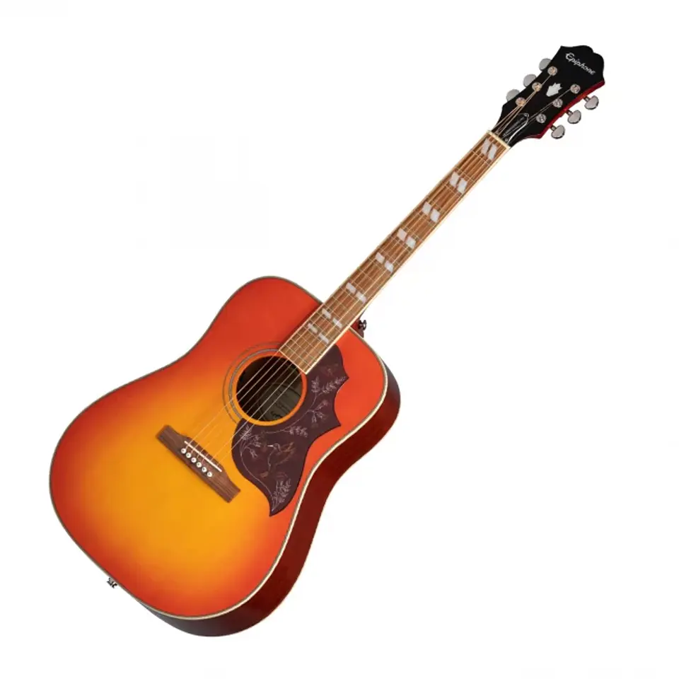 Guitarra electroacústica de tapa sólida cuerpo dreadnought Sunburst 1