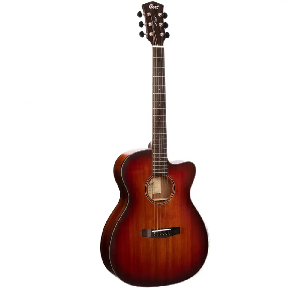 Guitarra Electroacustica Cort Cuerpo Cutaway OM Blackwood 1