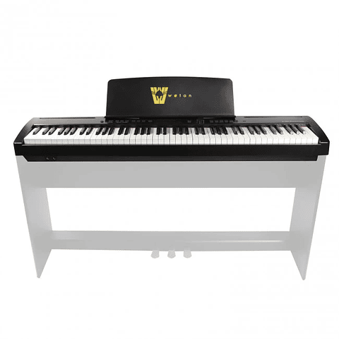 Wotan Piano digital eléctrico de 88 teclas sensibles 