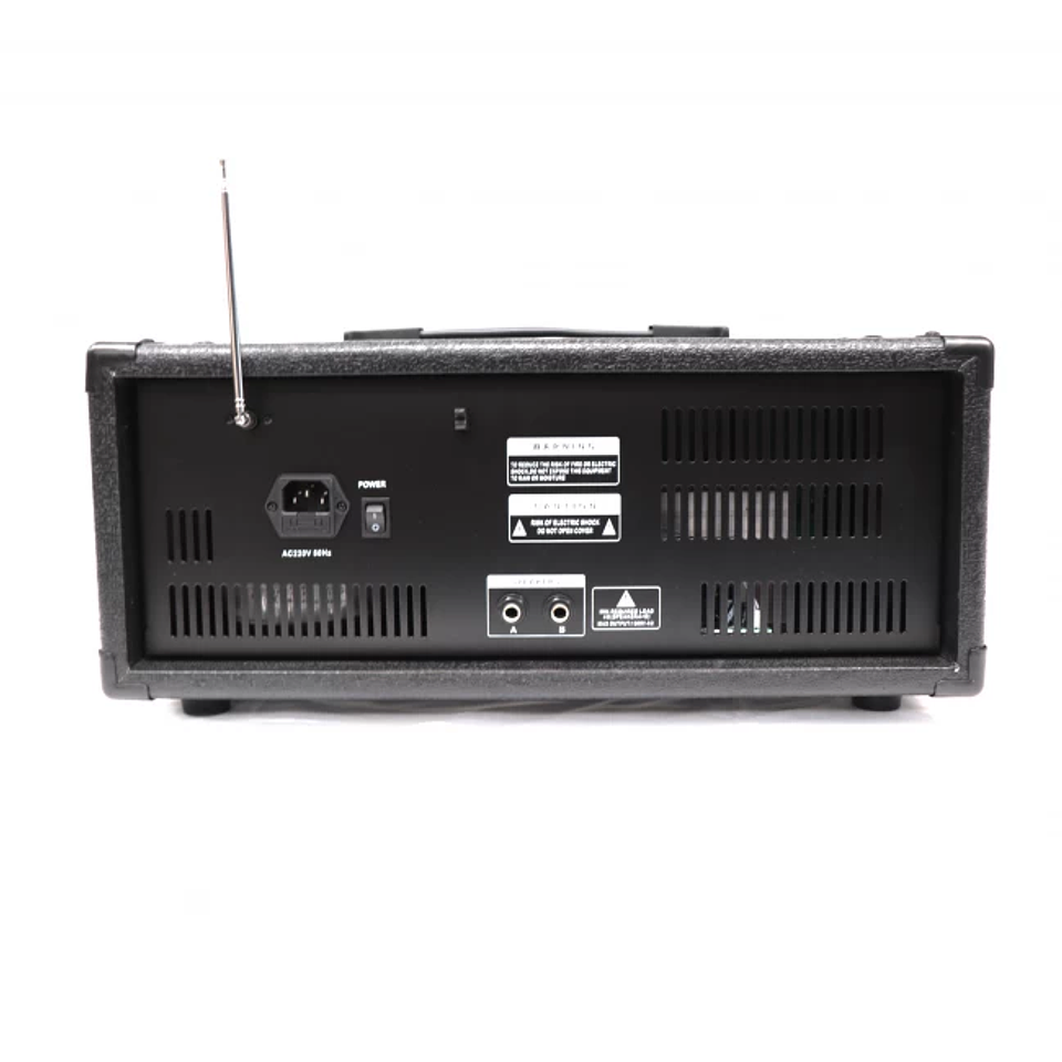 Consola potenciada de 8 canales con Bluetooth, FM y MP3 3