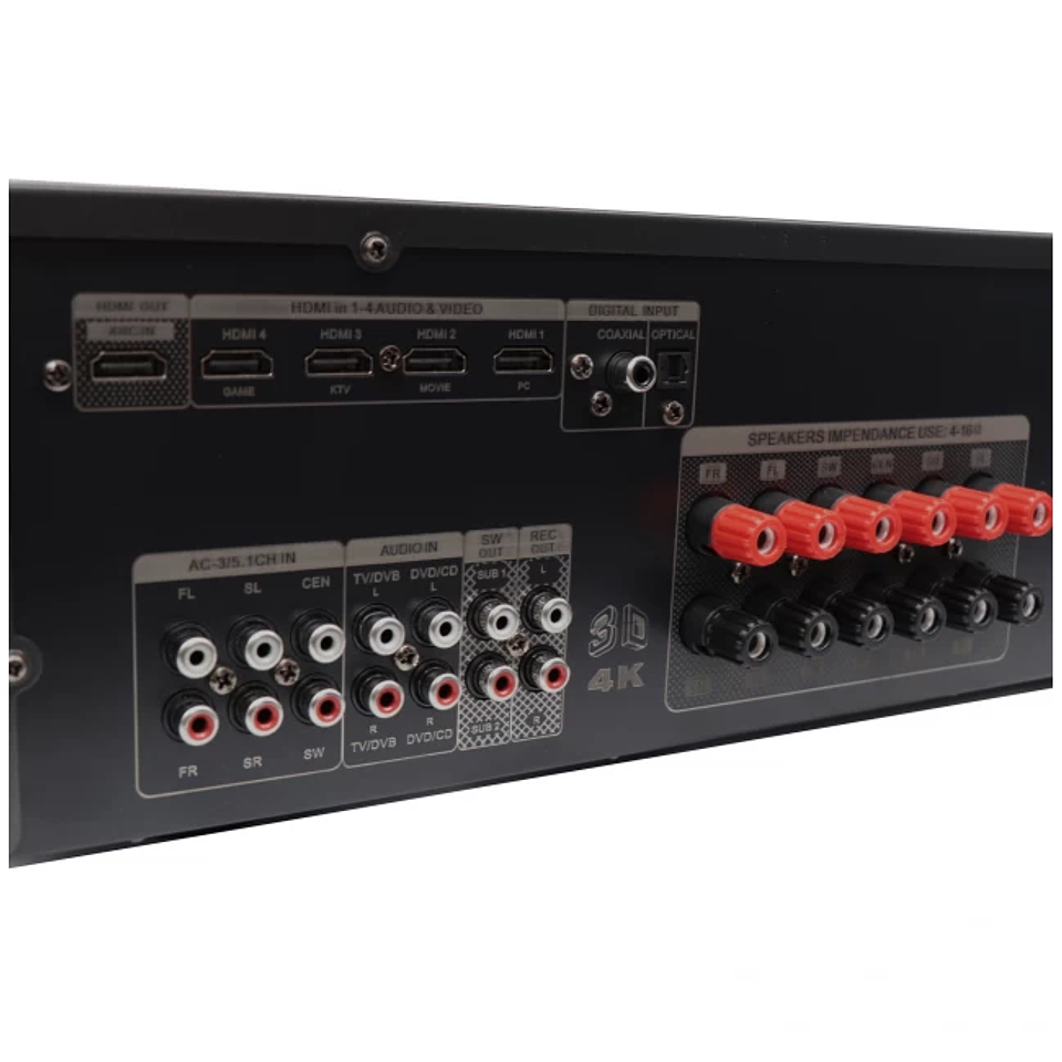 VMR Amplificador 100+100w+150w+80+80+80 3