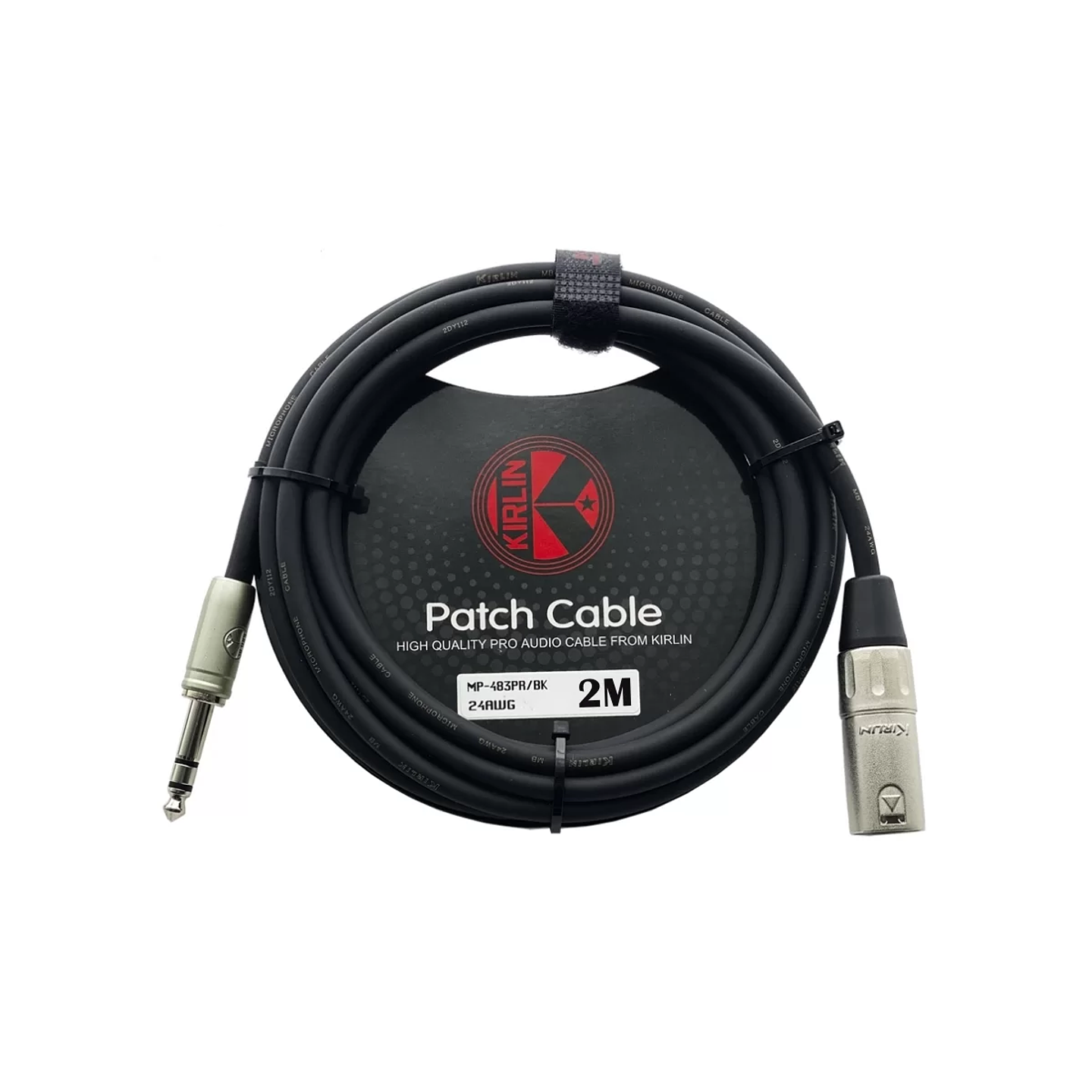 KIRLIN MP-483PR 2M CABLE AUDIO XLR (M) – 1/4 TRS PLUG 1