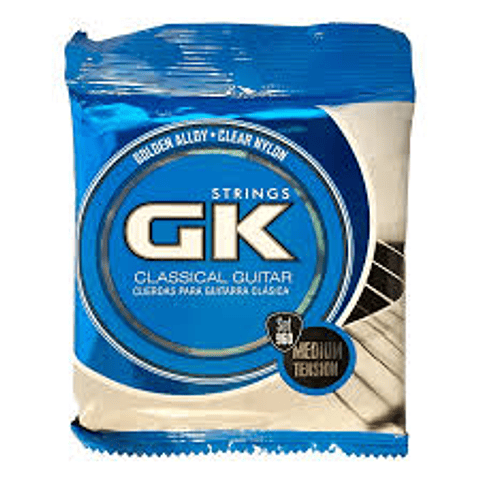Cuerdas Guitarra Clásica Nylon Media 6 G&K Set960 Tensión Media
