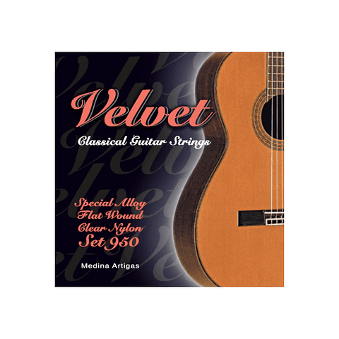 Set de Cuerdas Guitarra Clásica Medina Artigas Velvet 950
