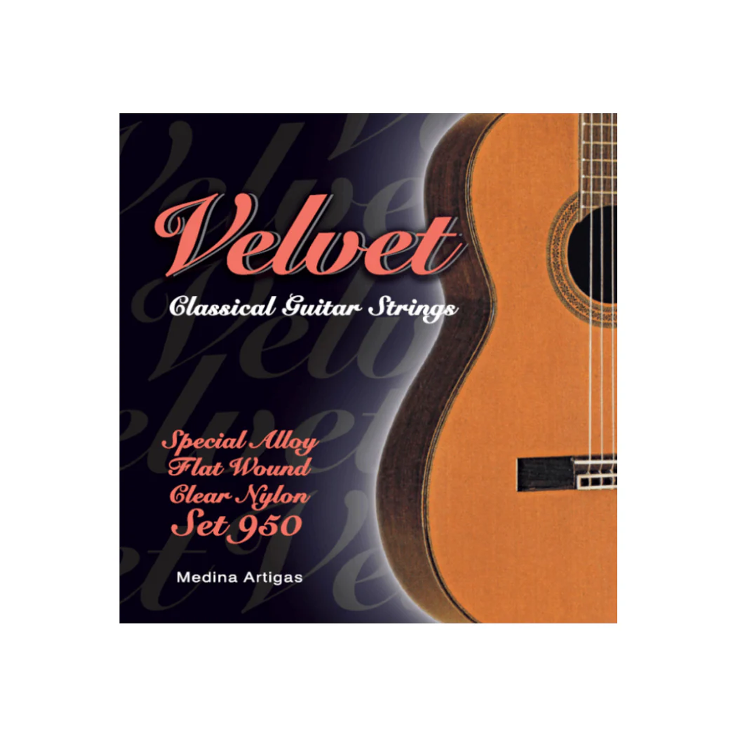 Set de Cuerdas Guitarra Clásica Medina Artigas Velvet 950 1