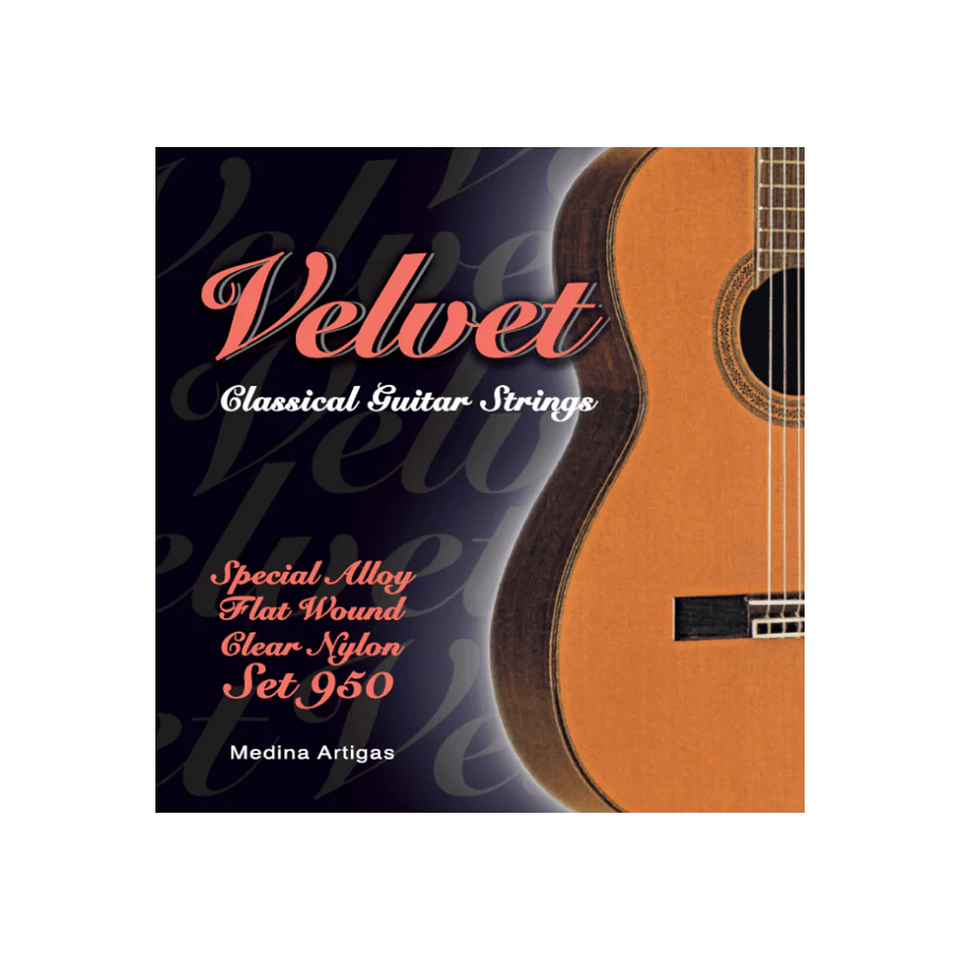 Set de Cuerdas Guitarra Clásica Medina Artigas Velvet 950 1
