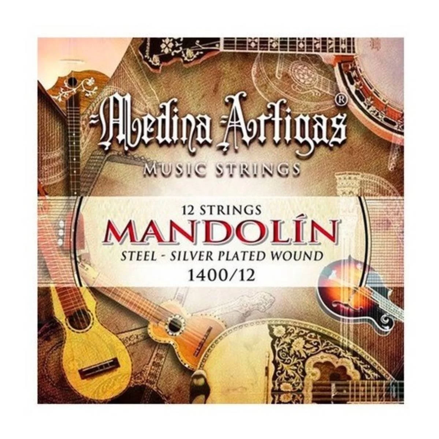 Medina Artigas 1400-12 Encordado mandolina 12 cuerdas 1