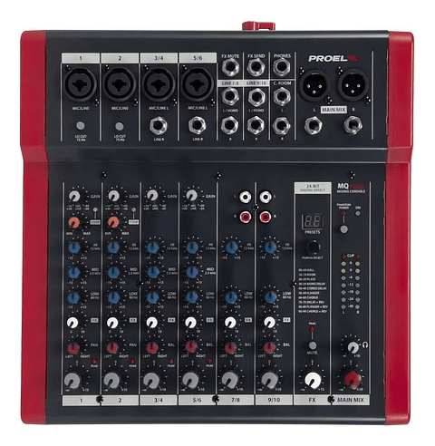 Consola Proel mq10fx de mixer