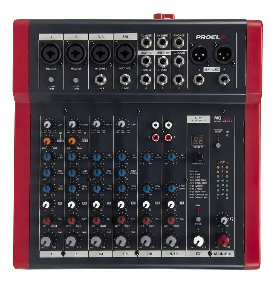 Consola Proel mq10fx de mixer 1
