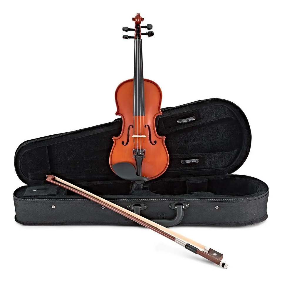 Violín Acústico 4/4 Incluye Arco Y Estuches Color Naranja Oscuro 1