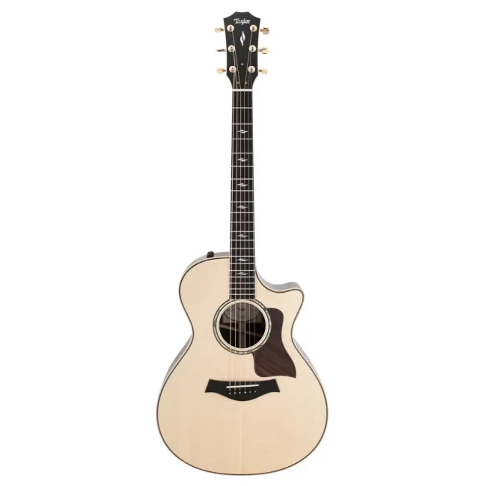Guitarra electroacústica Taylor Grand concert con corte con tapa de abeto Sitka 1
