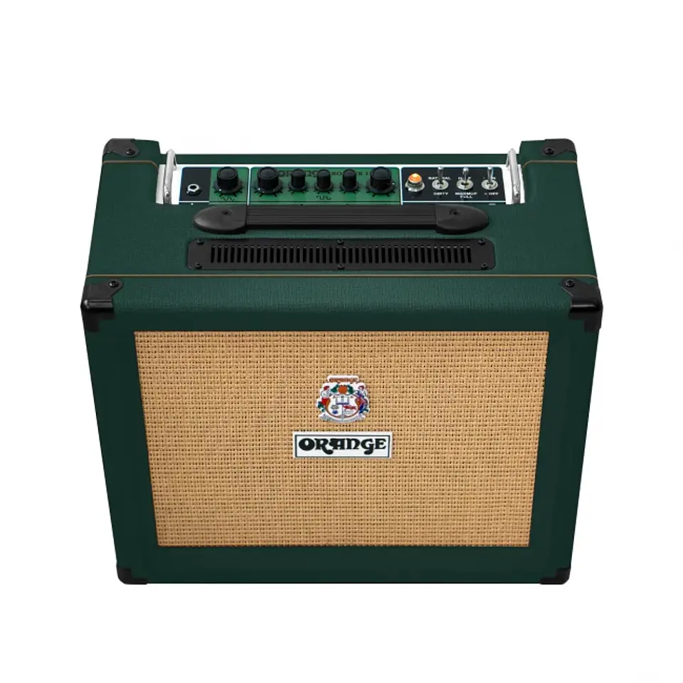 Amplificador valvular Orange combo para guitarra eléctrica Rocker 15 limited edition color verde 2