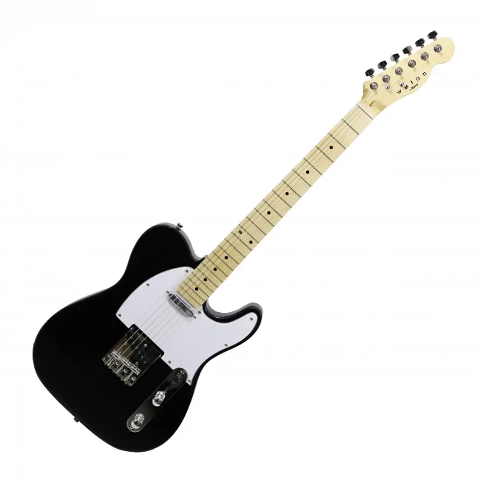 Guitarra eléctrica Wotan Telecaster color negro 1