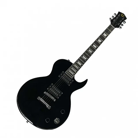 Guitarra eléctrica Wotan tipo LP color negro