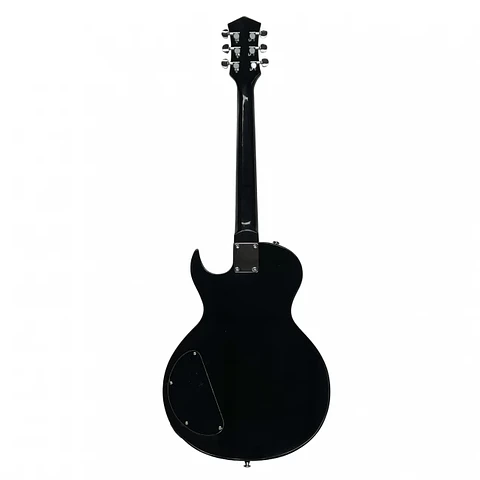Guitarra eléctrica Wotan tipo LP color negro