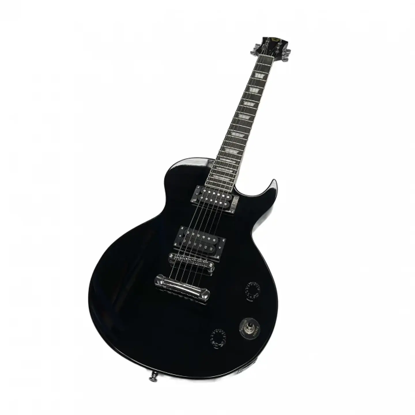 Guitarra eléctrica Wotan tipo LP color negro 3