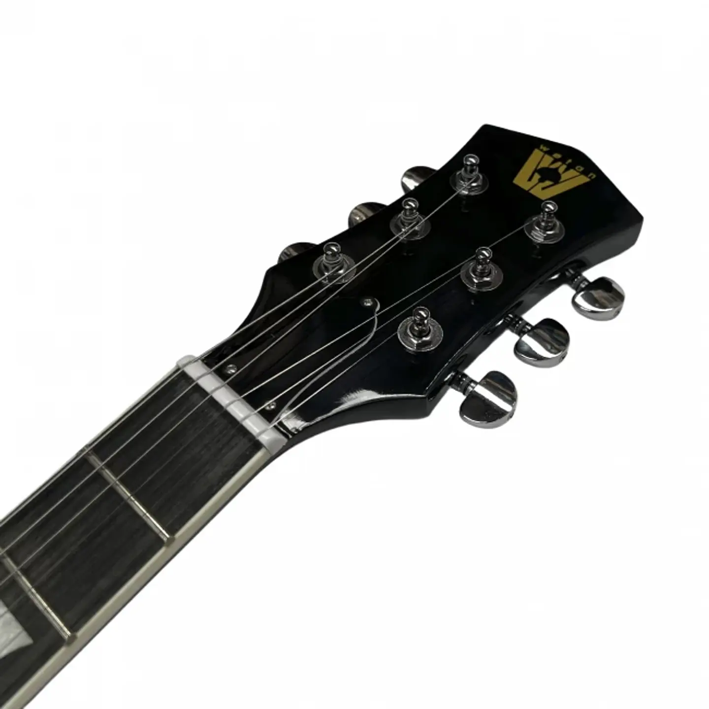Guitarra eléctrica Wotan Tipo LP color negro 5