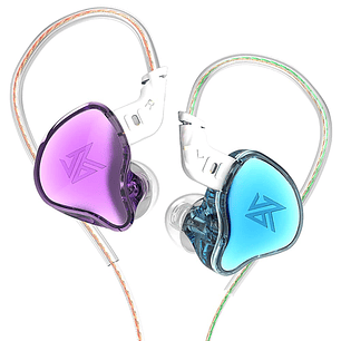 Audífonos in ear Kz EDC purpura con azul