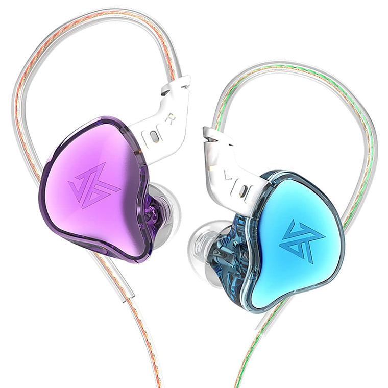 Audífonos in ear Kz EDC purpura con azul 1
