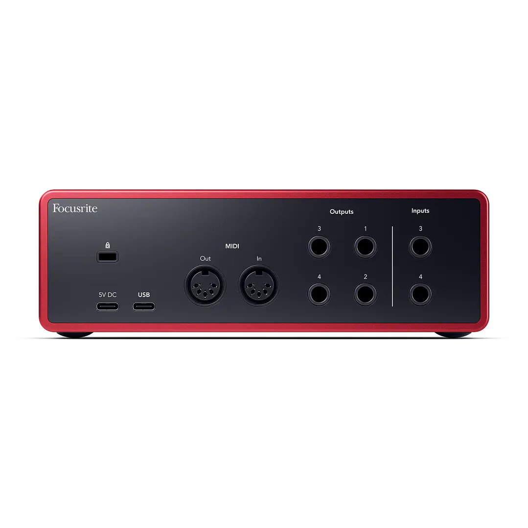 Focusrite Scarlett 4i4 4th Gen - Interfaz de Audio USB-C para Producción Musical 2