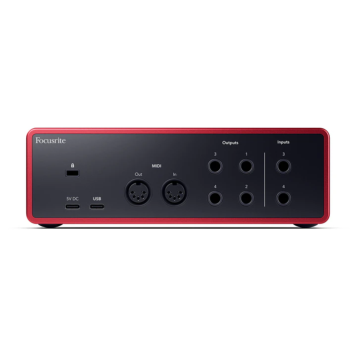 Focusrite Scarlett 4i4 4th Gen - Interfaz de Audio USB-C para Producción Musical 2
