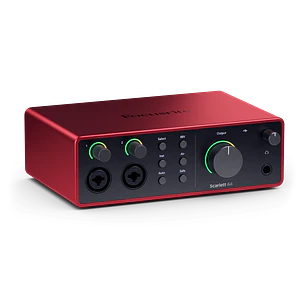 Focusrite Scarlett 4i4 4th Gen - Interfaz de Audio USB-C para Producción Musical