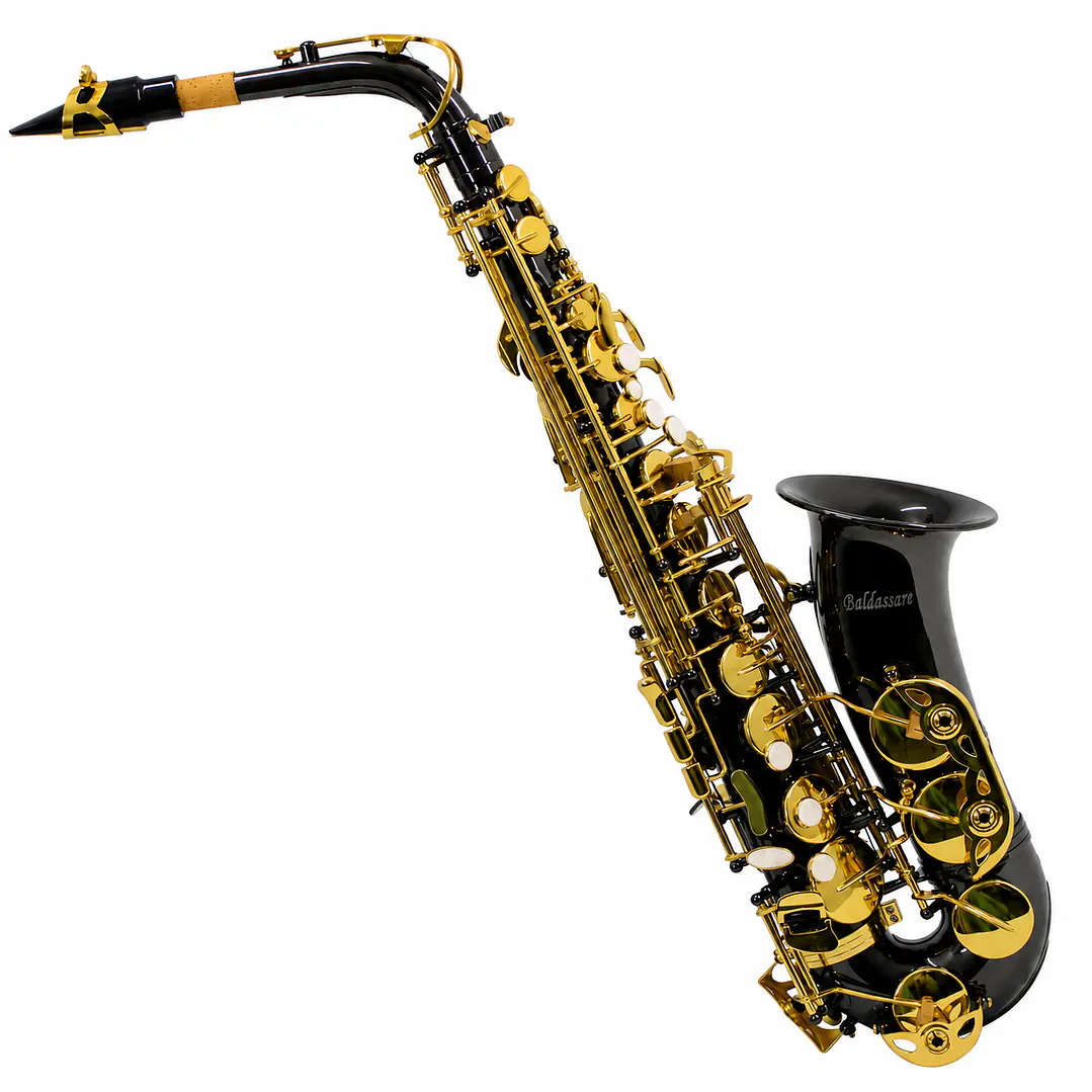 Saxofón Negro Dorado - Tonalidad Eb 1