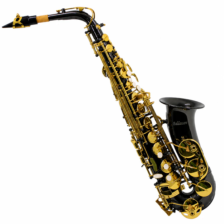 Saxofón Negro Dorado - Tonalidad Eb 1